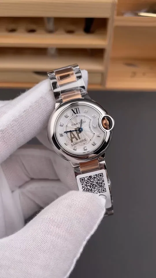 Cartier Ballon Bleu Two-Tone Rose Gold Ladies 28mm