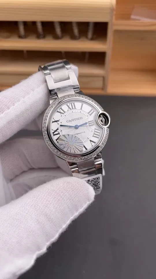Cartier Ballon Bleu Diamond Bezel 33mm