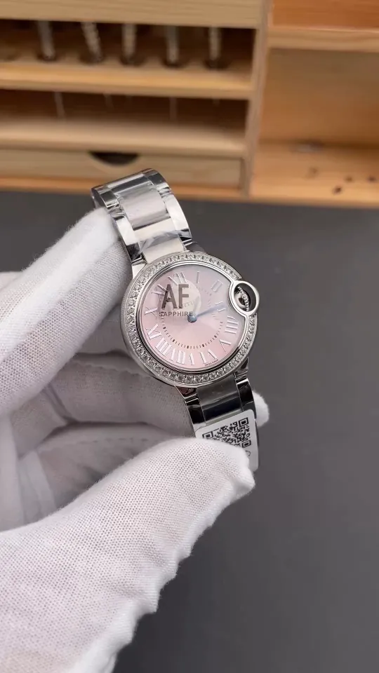 Cartier Ballon Bleu Diamond Bezel Ladies 28mm