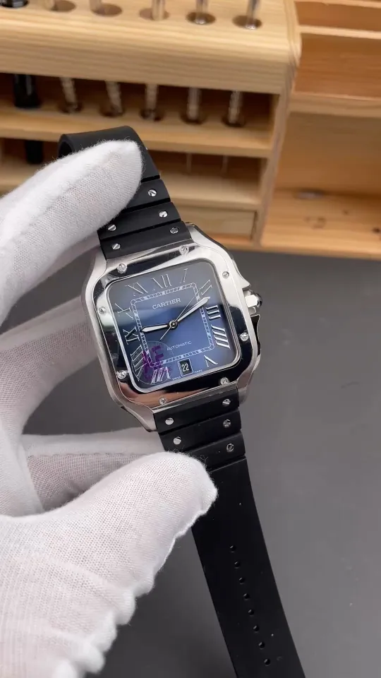 Cartier Santos Blue Dial 39.8mm