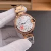 Cartier Ballon Bleu Diamond Bezel 33mm