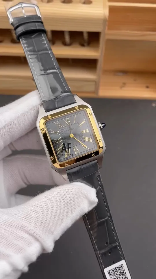 Cartier Santos Grey Dial 31.4x43.5mm