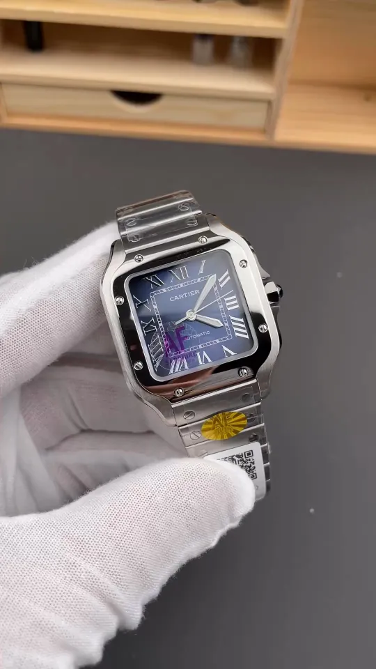 Cartier Santos Blue Dial 35.1mm