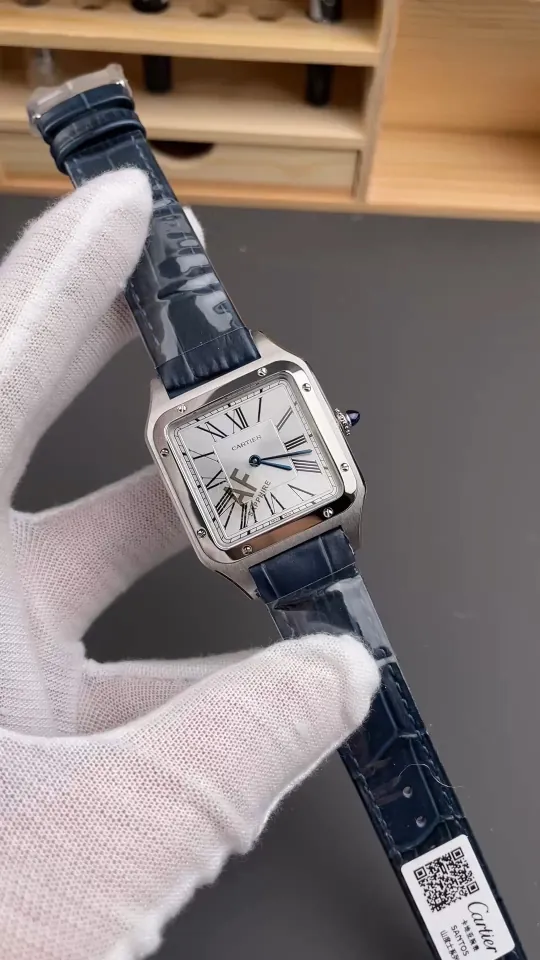 Cartier Santos Grey Dial 31.4x43.5mm