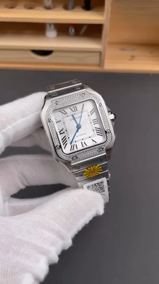 Cartier Santos Diamond Bezel 35.1mm