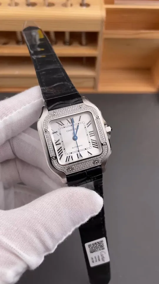 Cartier Santos Diamond Bezel 35.1mm