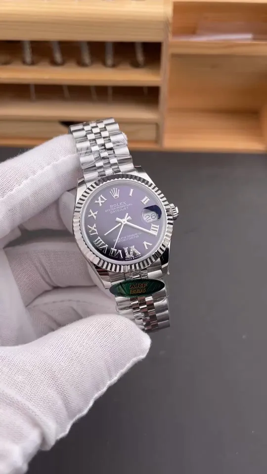 Rolex Datejust Purple Dial Ladies 31mm