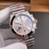 Breitling Chronomat B01rose gold Silver dial 42mm
