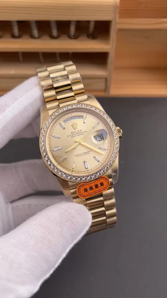 Rolex Day-Date Yellow Baguette Diamond 40mm