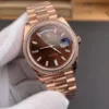 Rolex Day-Date Coffee Baguette Diamond 40mm