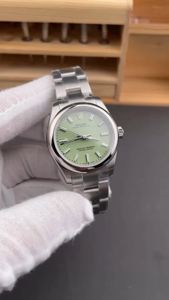 Rolex Oyster Perpetual Avocado Green Ladies 31mm