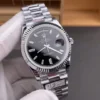 Rolex Day-Date Black Baguette Diamond 40mm