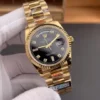 Rolex Day-Date Black Baguette Diamond 36mm
