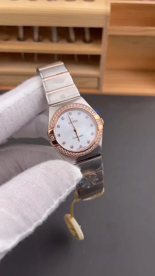 Omega Constellation Two-Tone Rose Gold Ladies 28mm