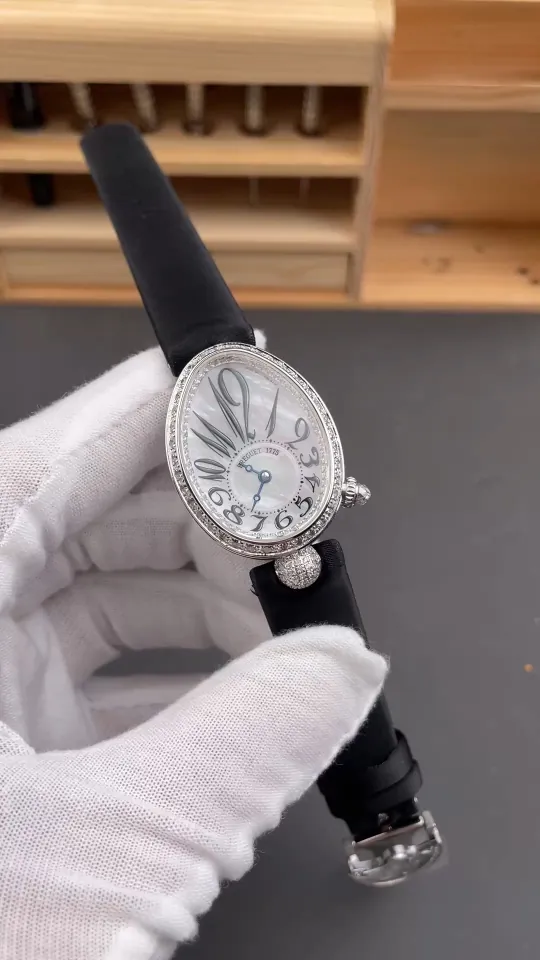Breguet Reine de Naples Diamond Bezel 33x25mm