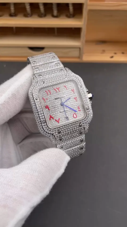 Cartier Santos Diamond-Set 39.8mm