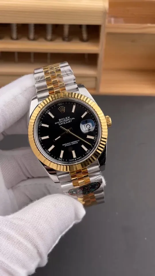 Rolex Datejust Two-Tone Black 41mm