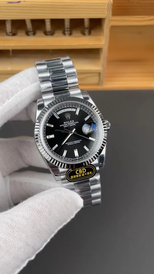 Rolex Black Baguette Diamond 40mm