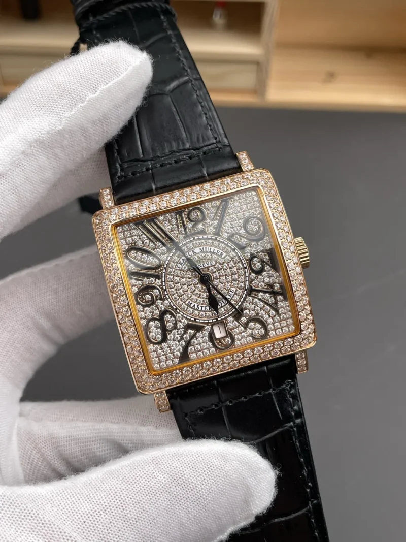Franck Muller Master Square Rose Gold Diamond 36x36mm
