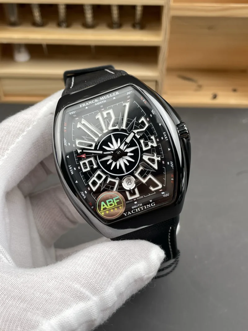 Franck Muller Vanguard Steel Black Dial 44x54mm