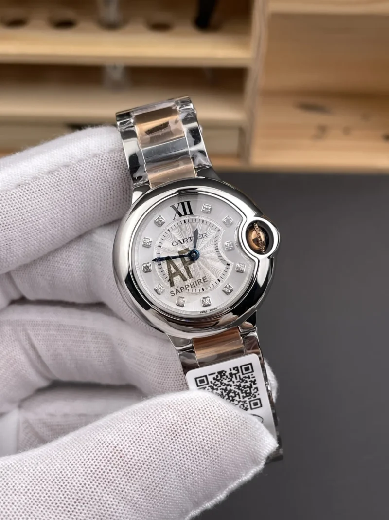 Cartier Ballon Bleu Two-Tone Rose Gold Ladies 28mm