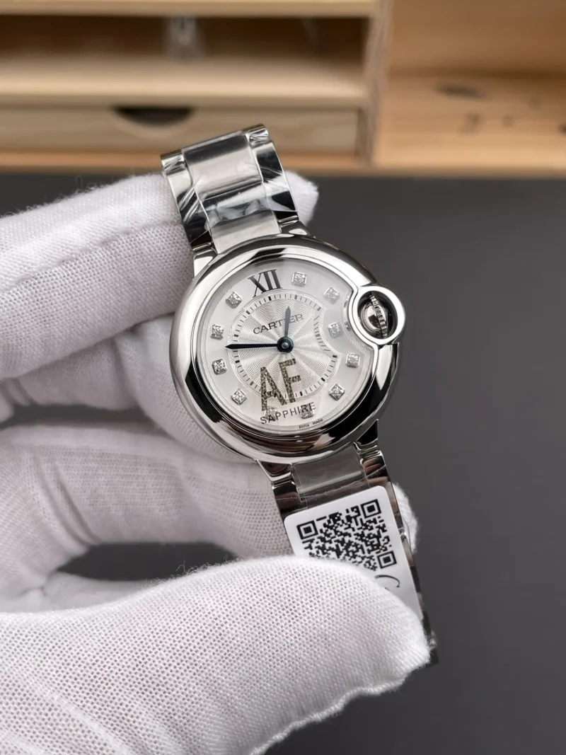 Cartier Ballon Bleu Diamond Markers Ladies 28mm