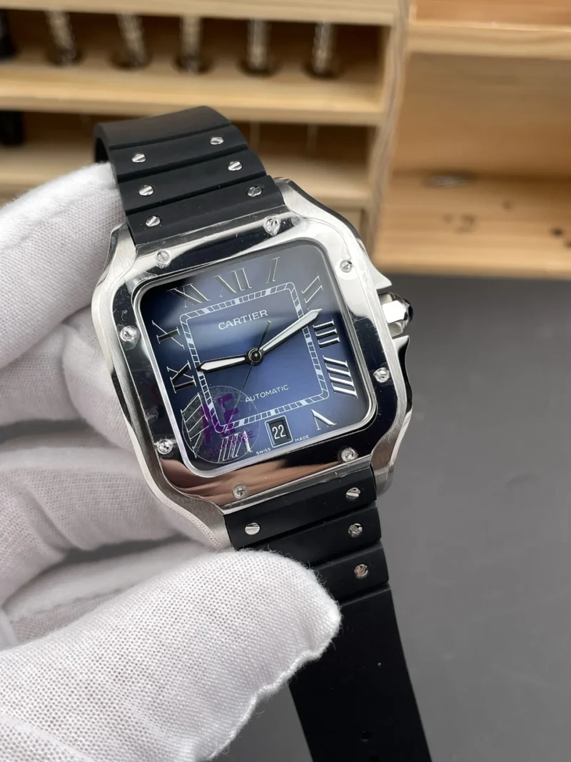 Cartier Santos Blue Dial 39.8mm