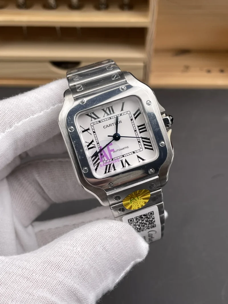Cartier Santos White Dial 35.1mm