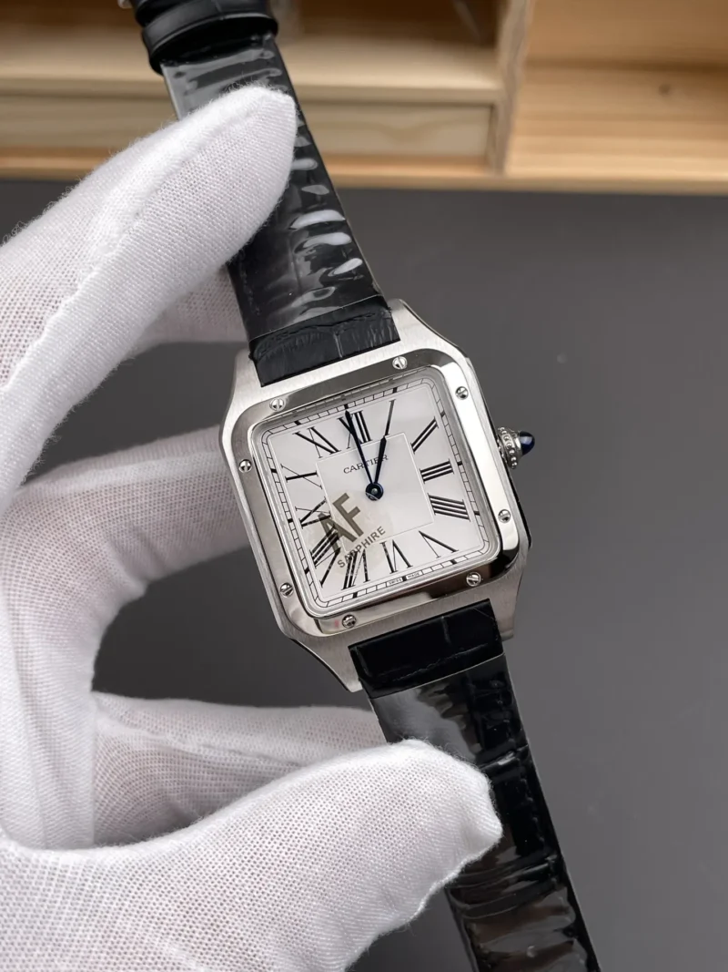 Cartier Santos Grey Dial 31.4x43.5mm