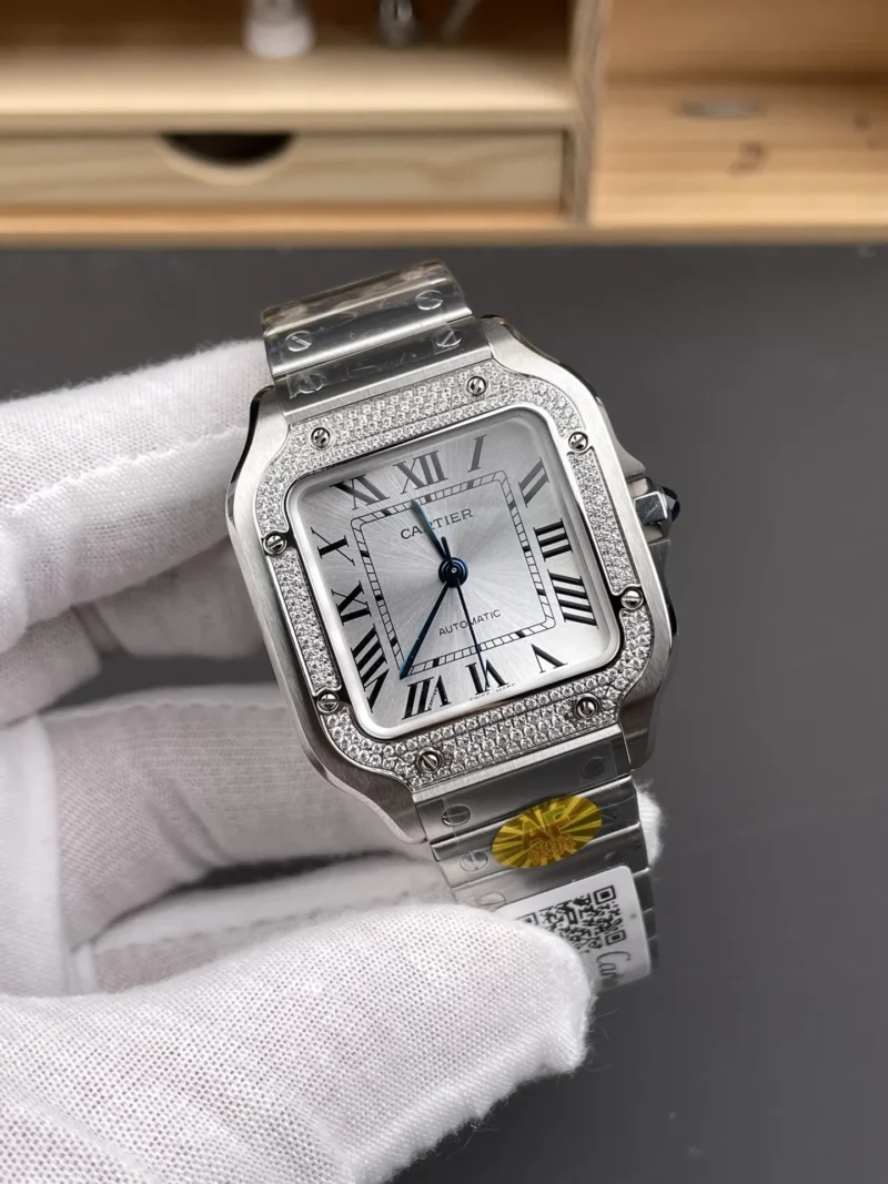Cartier Santos Diamond Bezel 35.1mm