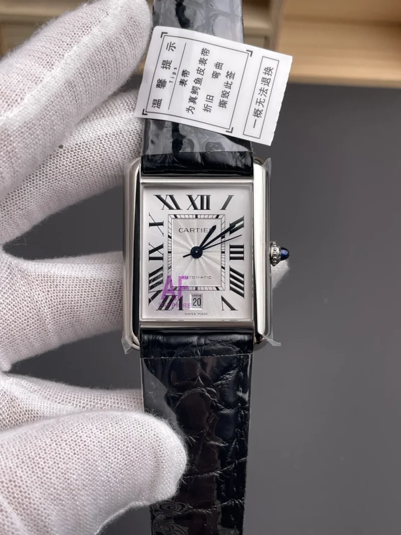 Cartier Tank Leather Strap Ladies 41x31mm