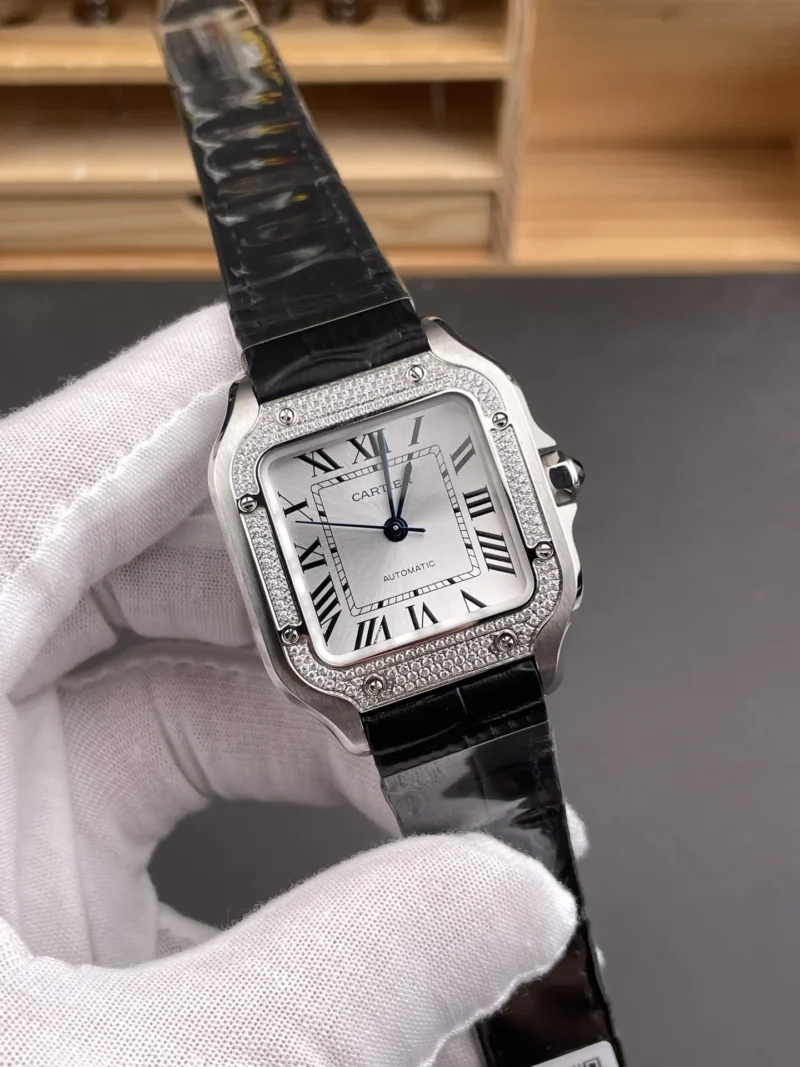 Cartier Santos Diamond Bezel 35.1mm