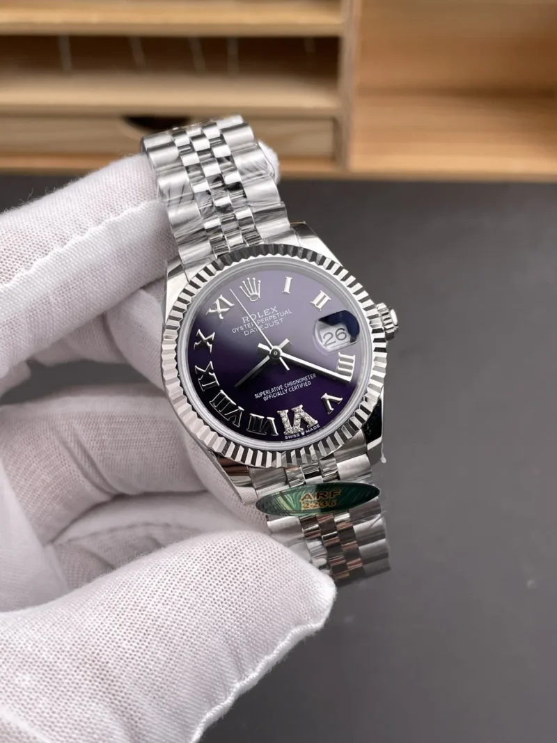 Rolex Datejust Purple Dial Ladies 31mm