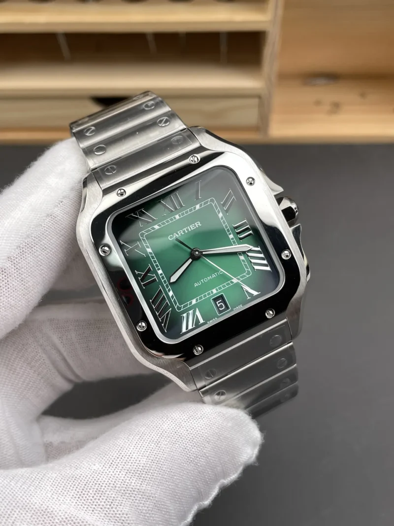 Cartier Santos Green Dial 39.8mm
