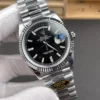 Rolex Day-Date Black Baguette Diamond 40mm