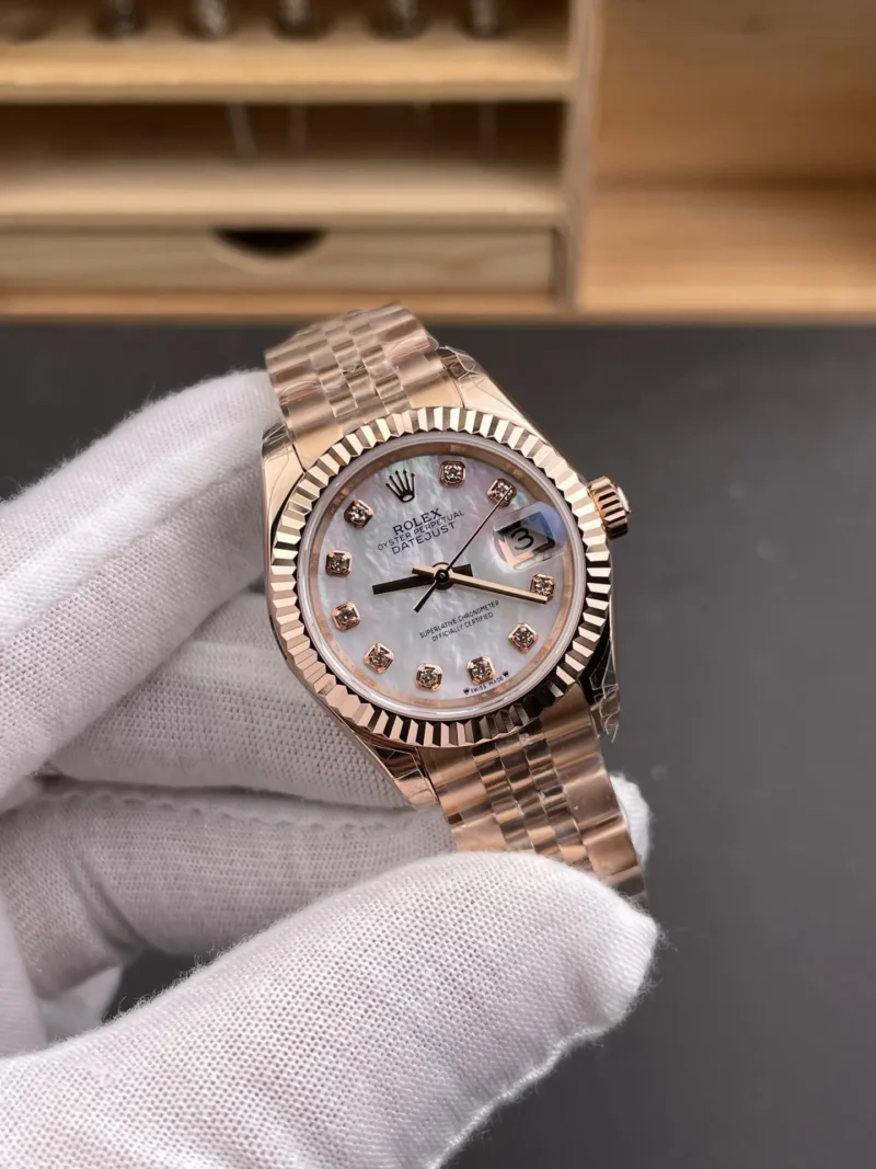 Rolex Datejust Rose Gold Ladies 28mm