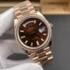 Rolex Day-Date Coffee Baguette Diamond 40mm