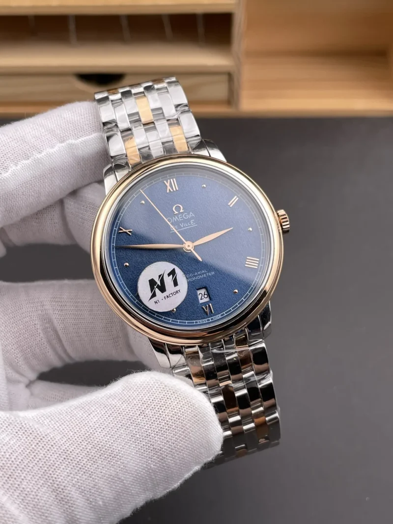 Omega De Ville Two-Tone Blue 39.5mm