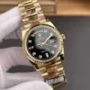 Rolex Day-Date Black Baguette Diamond 36mm