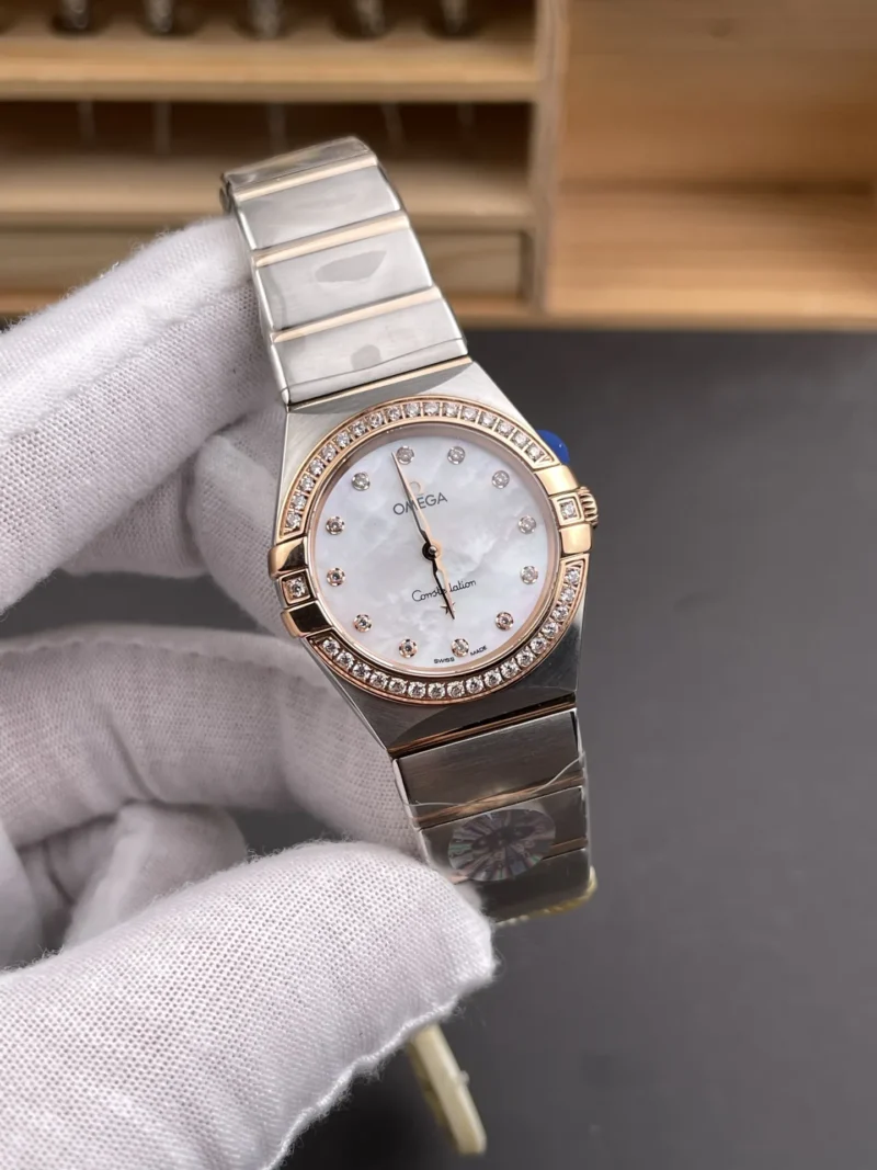 Omega Constellation Two-Tone Rose Gold Ladies 28mm
