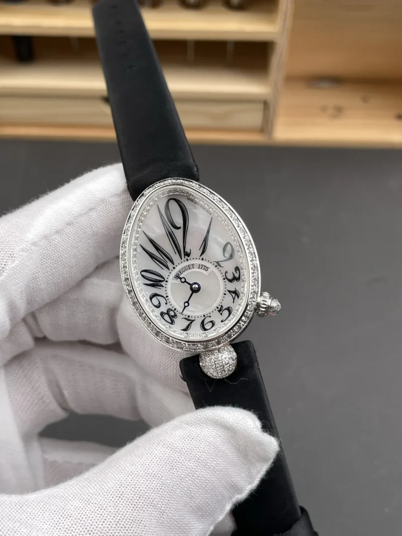 Breguet Reine de Naples Diamond Bezel 33x25mm