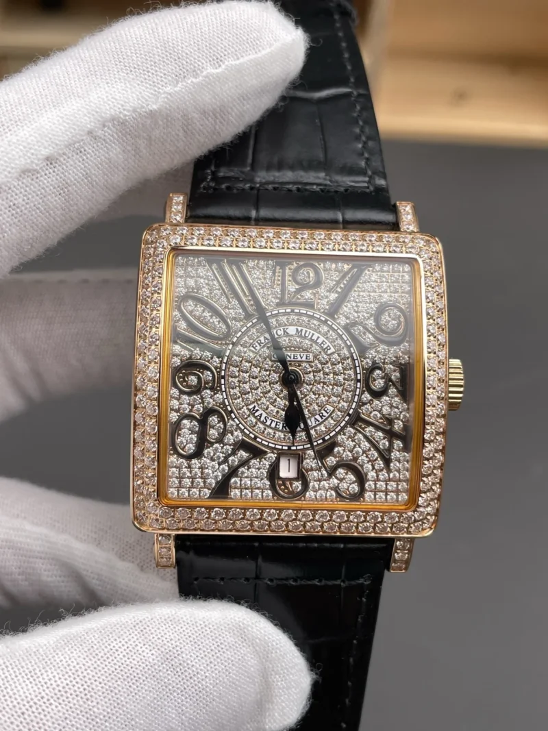 Franck Muller Master Square Rose Gold Diamond 36x36mm