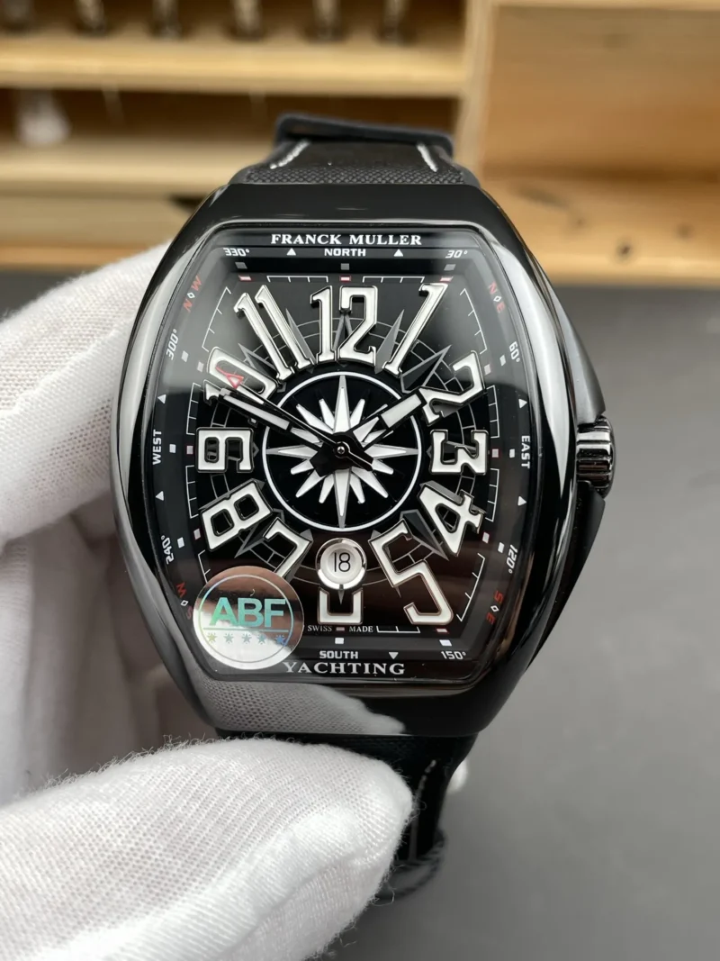 Franck Muller Vanguard Steel Black Dial 44x54mm