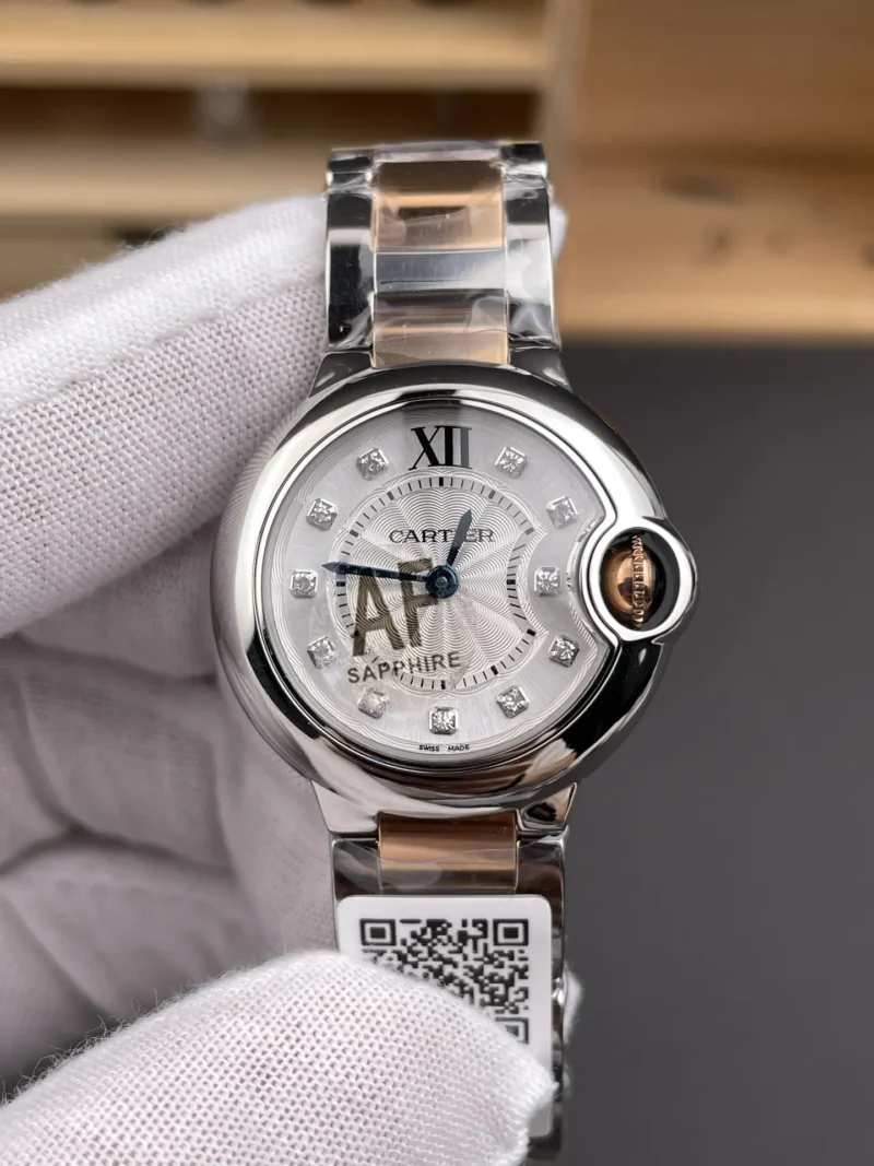 Cartier Ballon Bleu Two-Tone Rose Gold Ladies 28mm