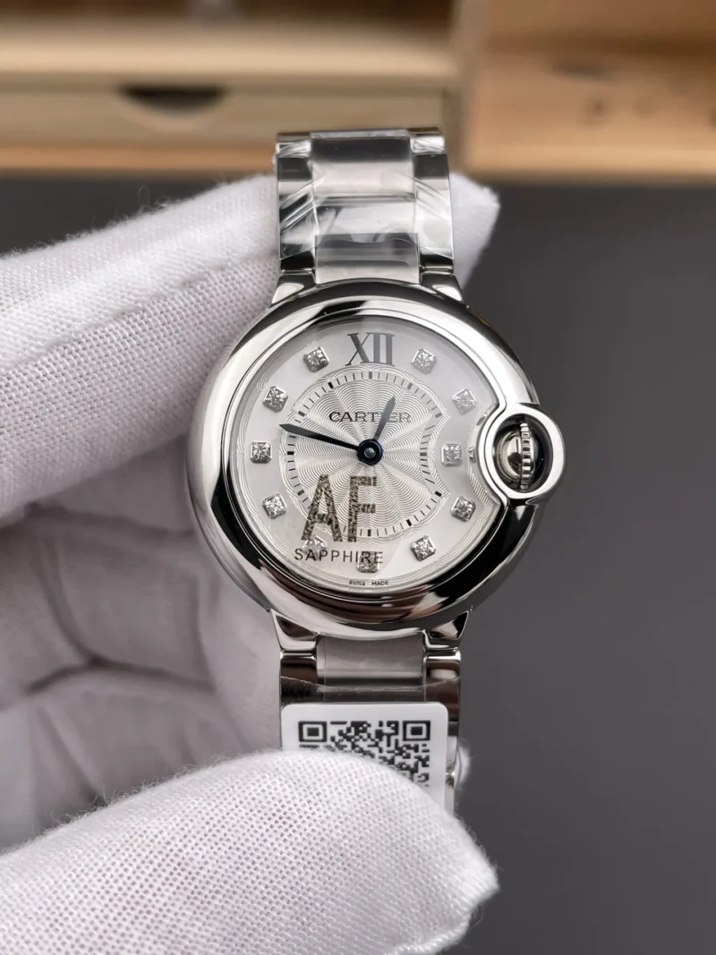 Cartier Ballon Bleu Diamond Markers Ladies 28mm