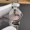 Cartier Ballon Bleu Diamond Bezel Ladies 28mm