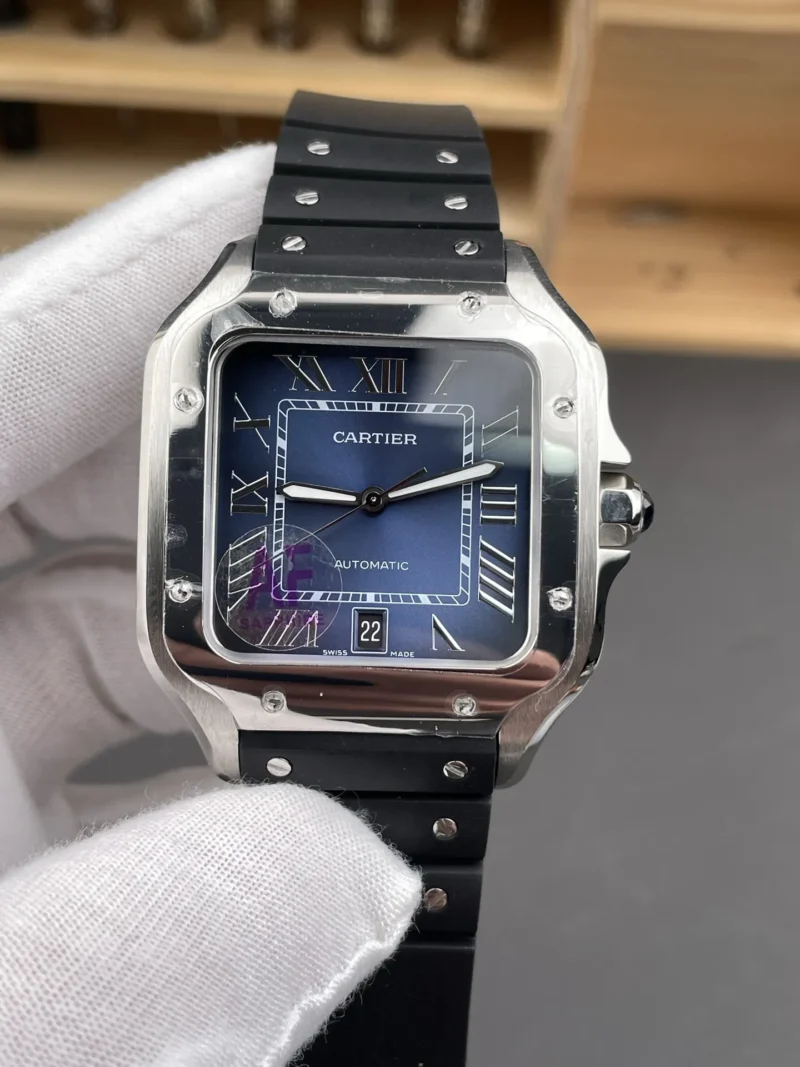 Cartier Santos Blue Dial 39.8mm
