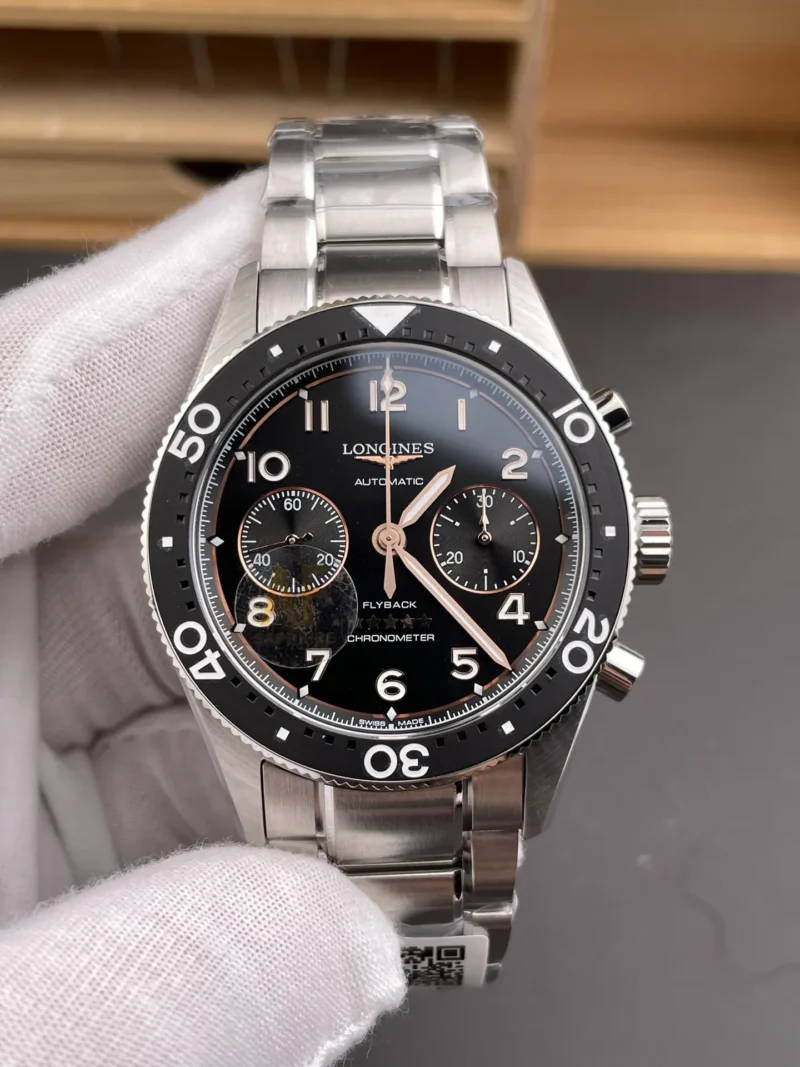 Longines Spirit Black Dial 40mm