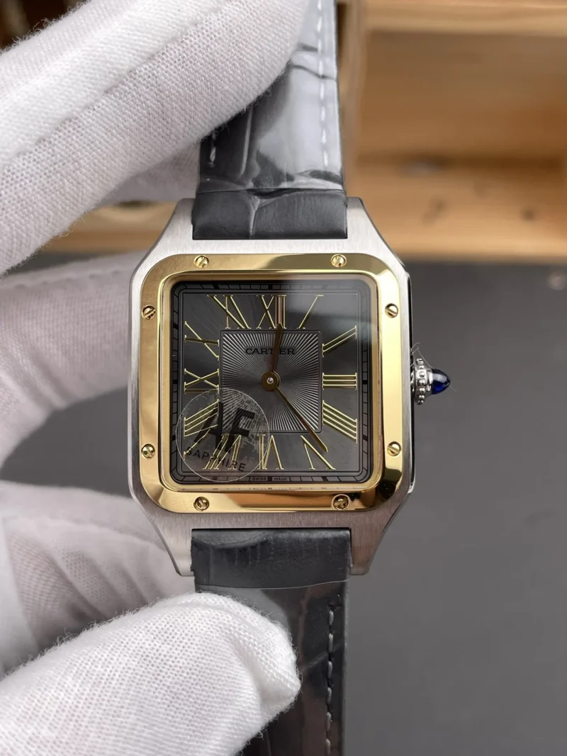 Cartier Santos Grey Dial 31.4x43.5mm