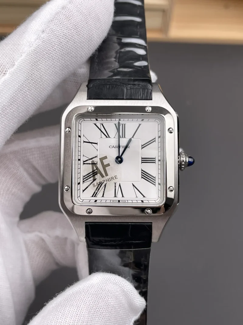Cartier Santos Grey Dial 31.4x43.5mm
